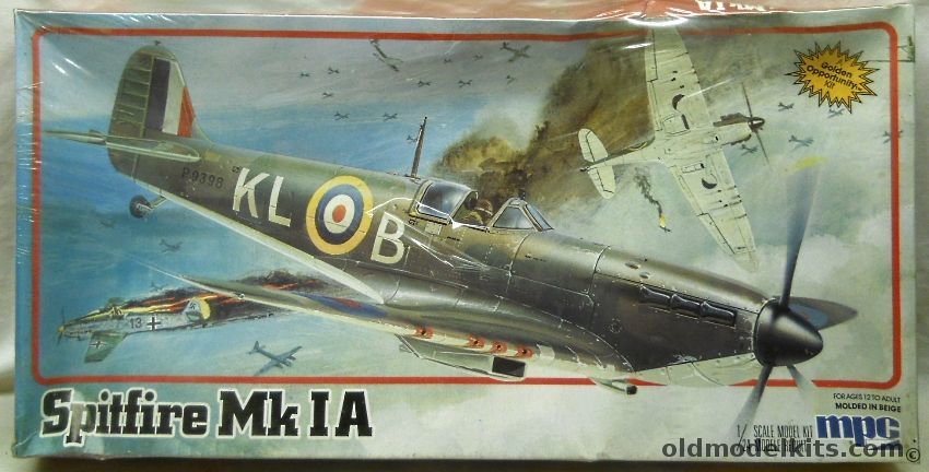 MPC 1/24 Supermarine Spitfire Mk.1a - (Airfix Molds), 1-4601 plastic model kit